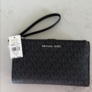 Michael Kors Black Signature Wristlet